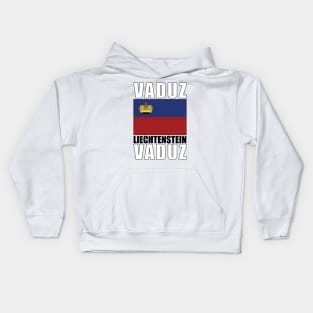 Flag of Liechtenstein Kids Hoodie